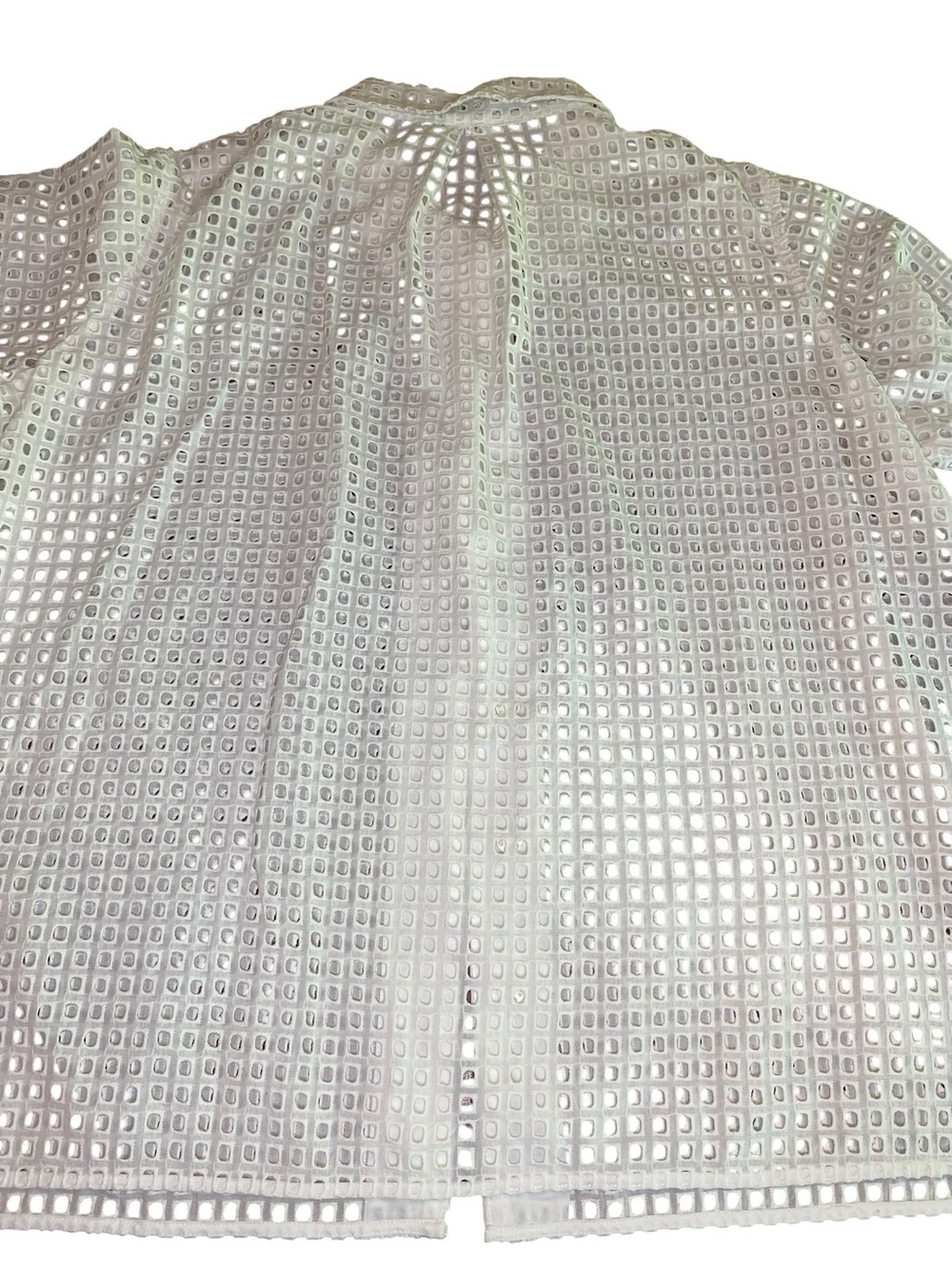 Marla Wynne Eyelet Top Women’s 16W Preppy Coastal Grandmacore Luxury Summer - Picture 3 of 7